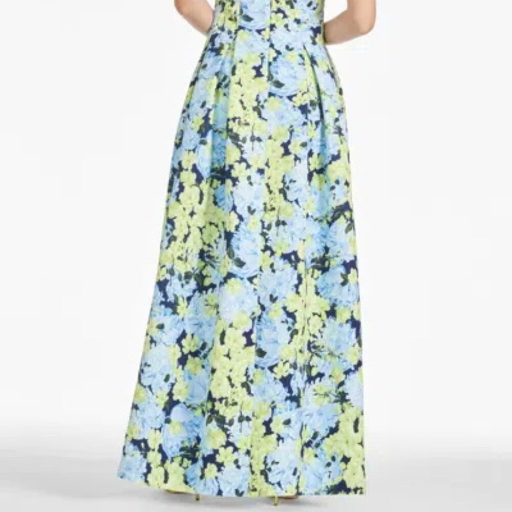 Sachin & Babi Garden Club Brooke Floral Mikado Ballgown - Picture 6 of 6